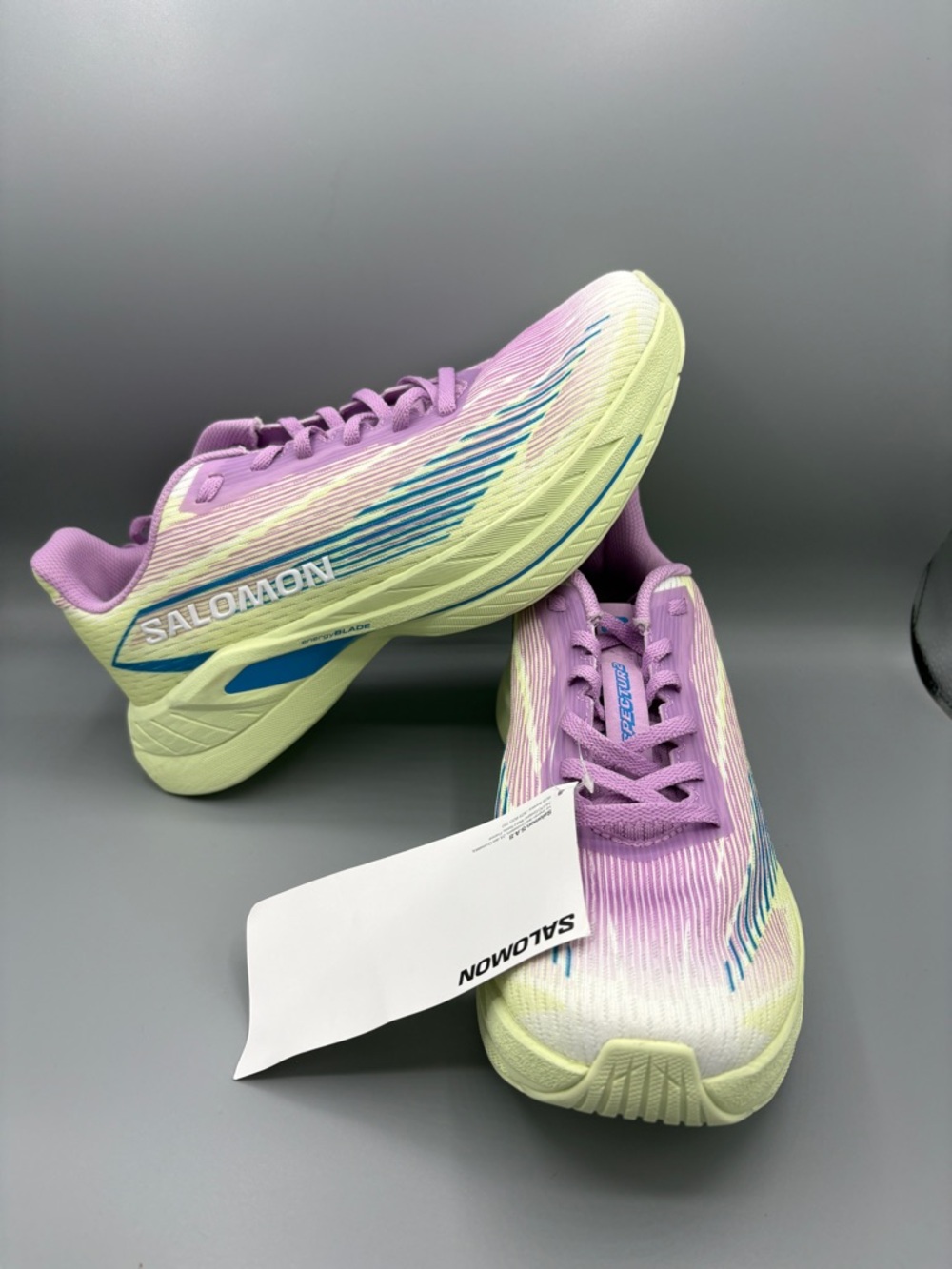 Salomon Spectur 2 Violet Tulle Sharp Green L47567100 Outdoor Women's Size 9 New